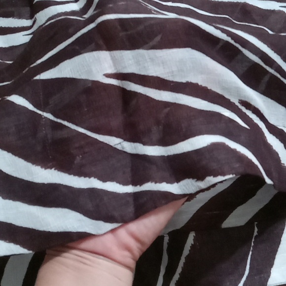 KATE SPADE Womens Dress XS  Preowned Tunic BROWN Animal Print SHEER Party Resort - Picture 14 of 14